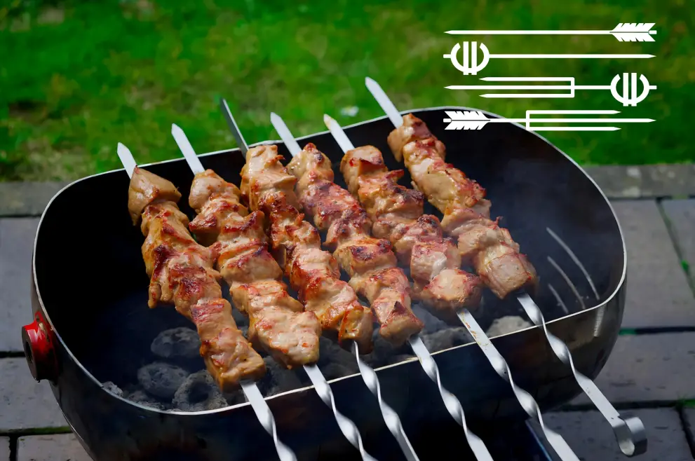 Tepuse grill barbeque 64 cm, model moneda Euro simpla