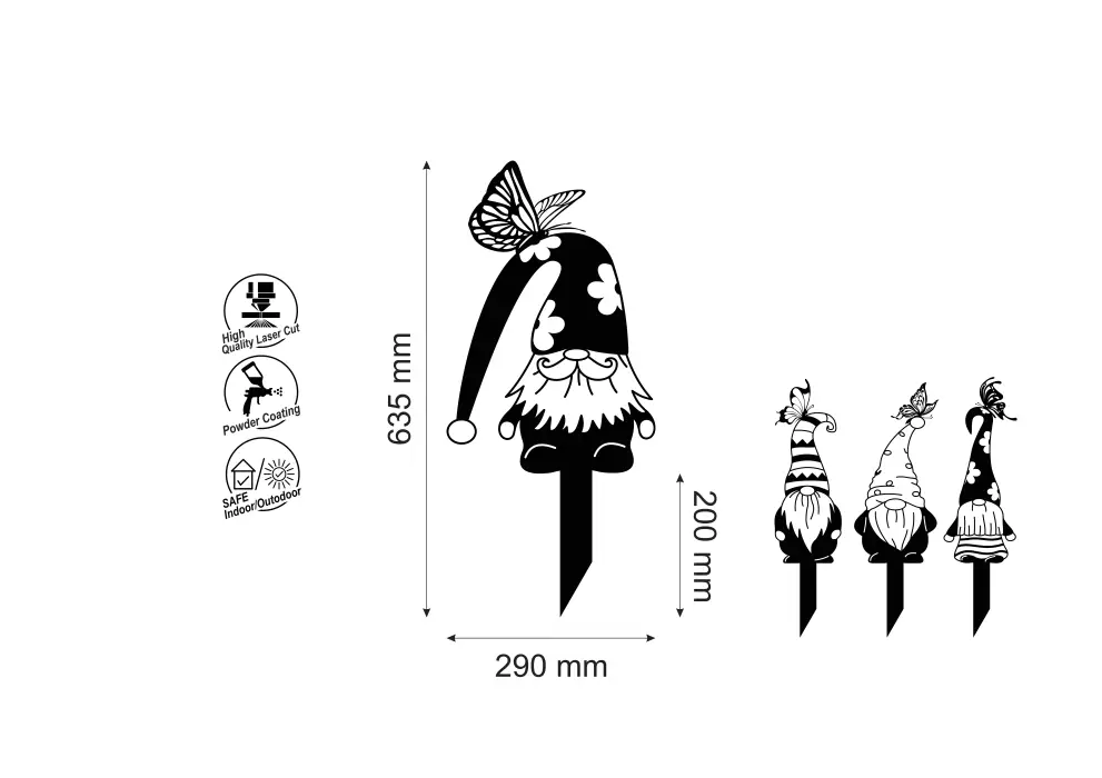 Decoratiune metal pentru gradina pitic_1