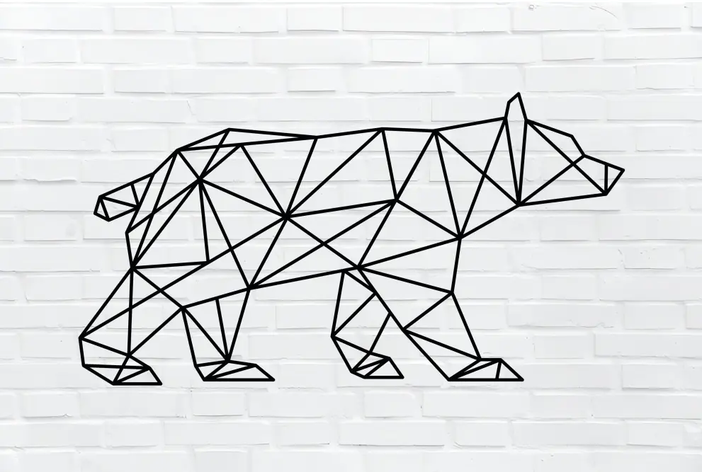 Contur geometric metal urs