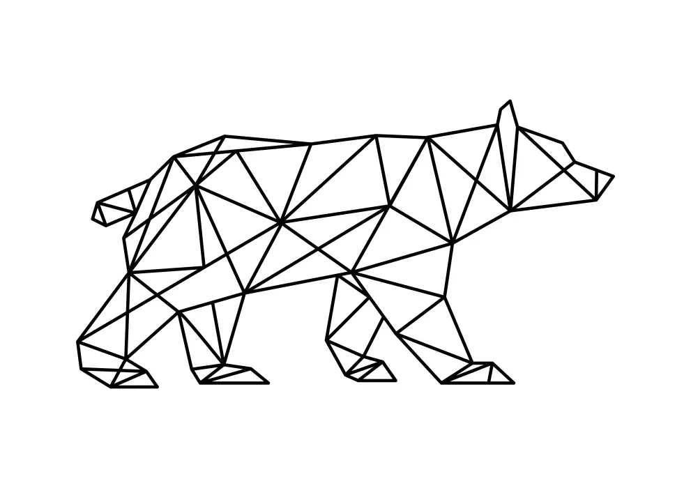 Contur geometric metal urs