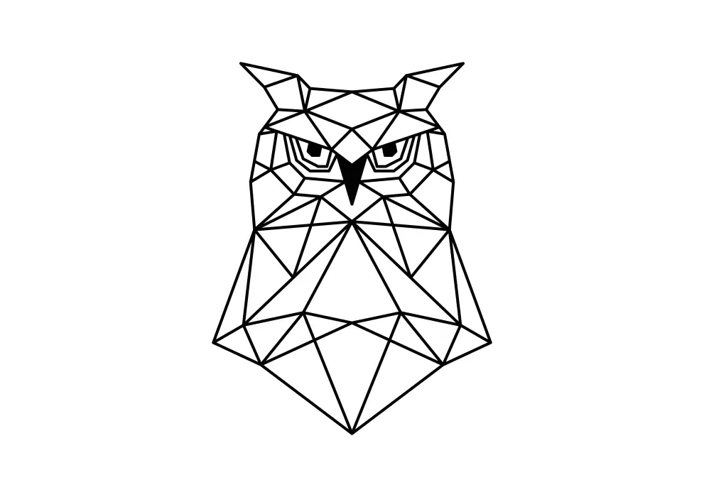 Contur geometric metal bufnita