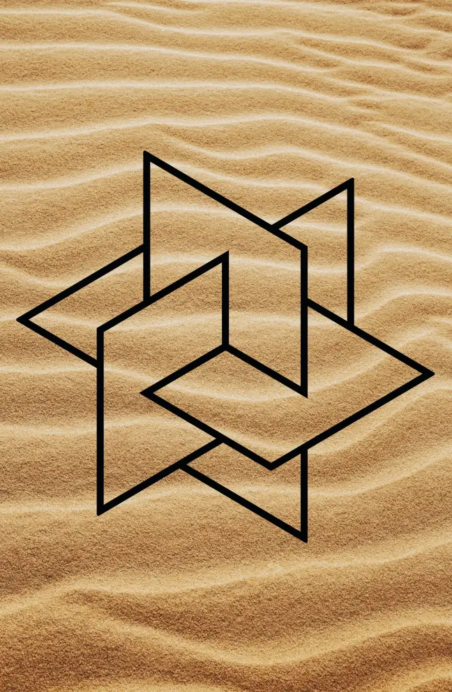 Contur geometric metal poliedru