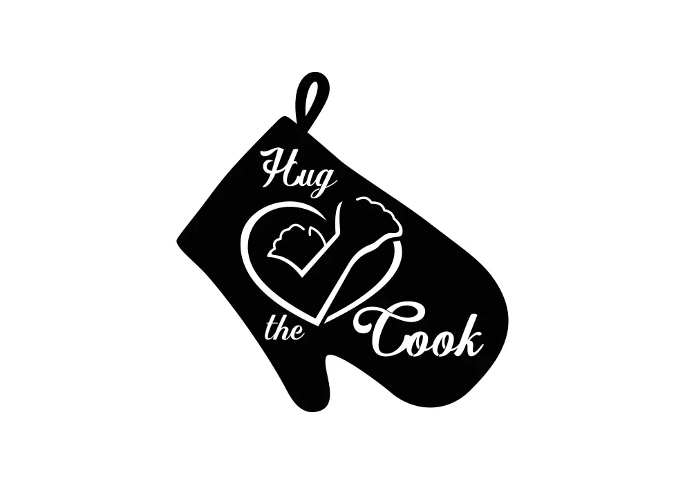 Decoratiune perete metal Hug the cook - limba engleza