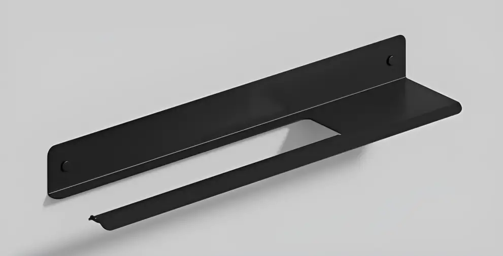 Suport perete rola hartie bucatarie cu raft 60cm