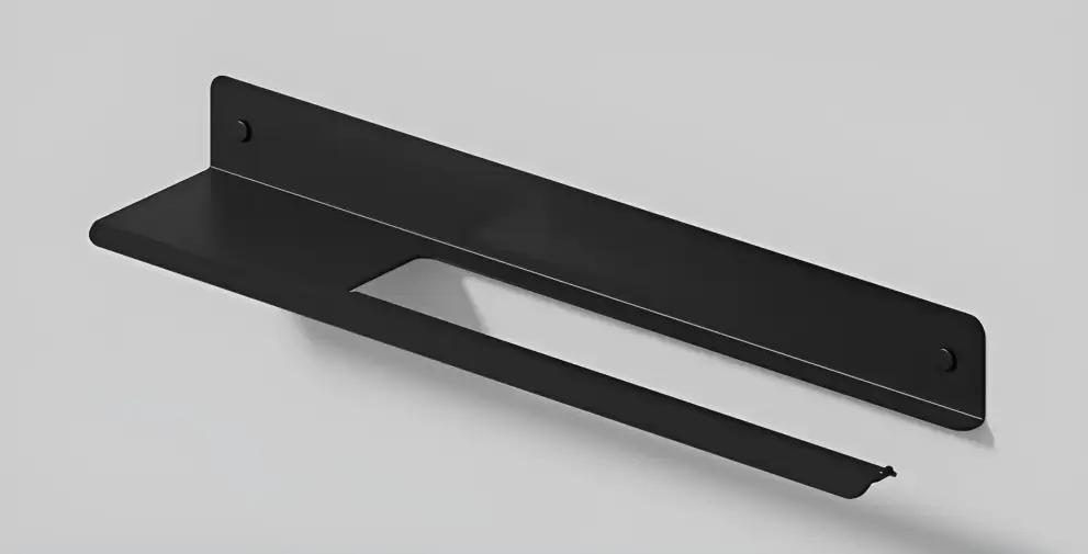 Suport perete rola hartie bucatarie cu raft 60cm