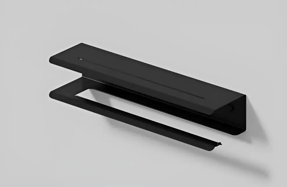 Suport perete rola hartie bucatarie, dreapta cu raft 32cm