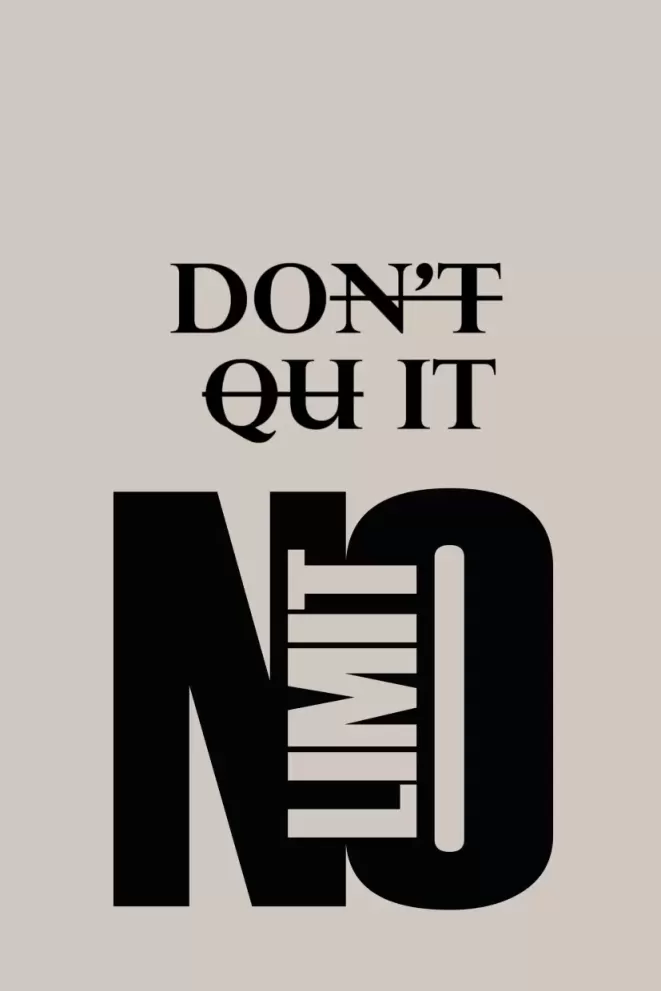 Decoratiune perete metal No limit_1 - limba engleza