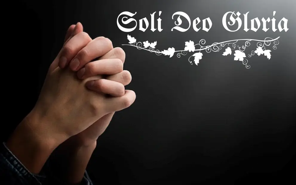 Decoratiune perete metal Soli Deo Gloria