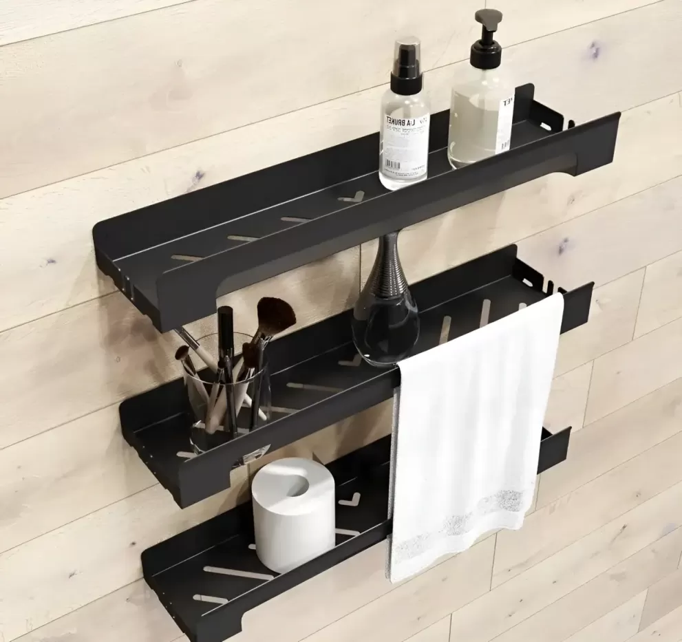 Set 3 rafturi plutitoare cu scurgere a apei 50cm