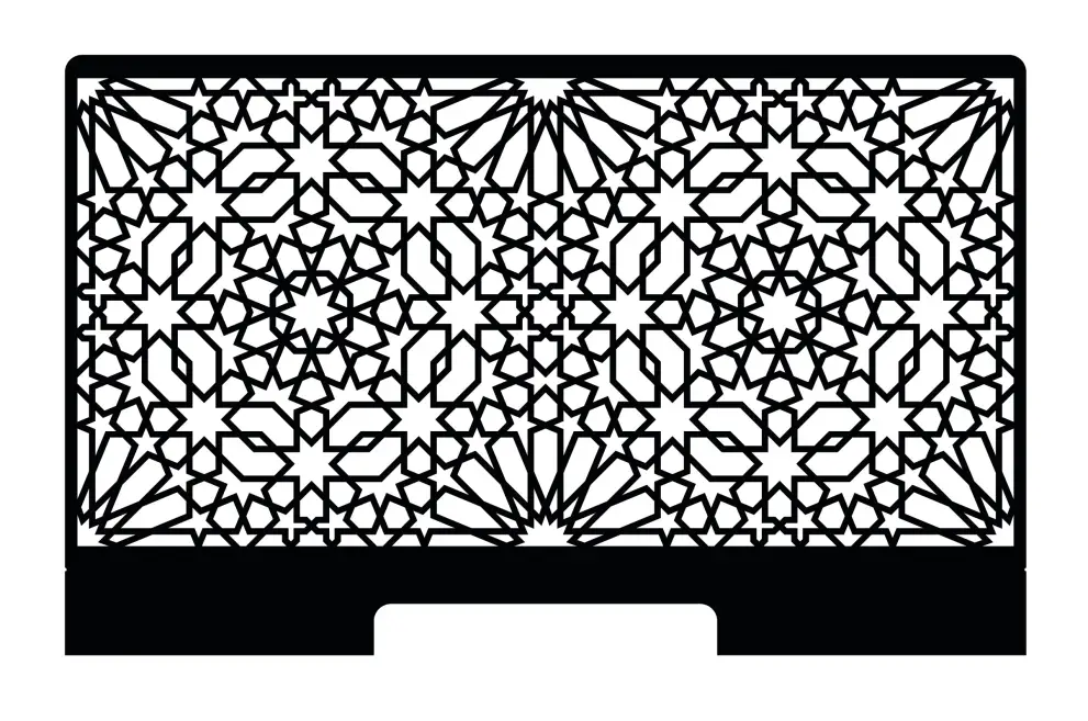 Suport metalic router WiFi cu model textura islamica